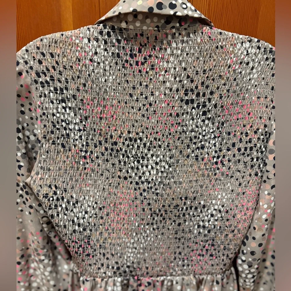Kate Spade Soirée Dot Smocked Dress - Picture 12 of 13